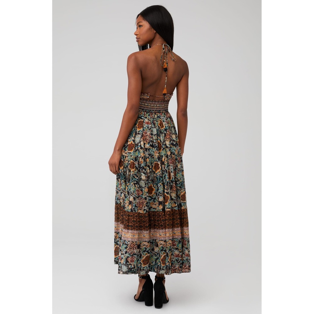 Free People Brown Floral Halter Maxi Dress - Picture 3 of 8